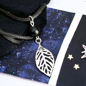 5 For $25💫Silver Filigree Leaf Pendant Necklace